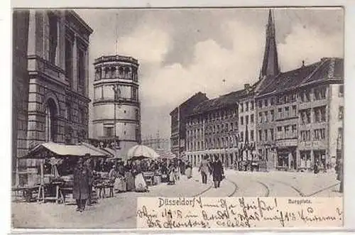 00147 Ak Düsseldorf Burgplatz 1903