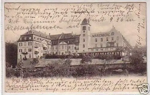 00605 Ak Gruß vom Rhein Boppard Marienberg 1903