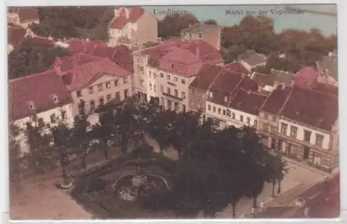 00232 Ak Uerdingen Markt aus der Vogelschau 1918