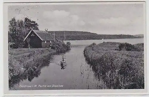 63535 Feldpost Ak Güstrow in Mecklenburg Partie am Inselsee 1943