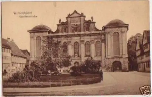 14299 Ak Wolfenbüttel Garnisonskirche um 1920