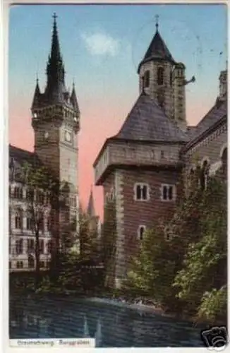 15777 Ak Braunschweig Burggraben um 1915