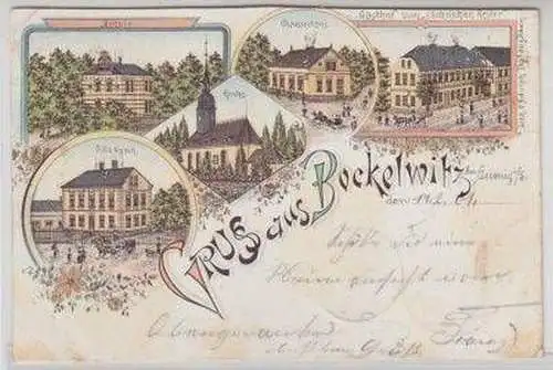 46286 Ak Lithographie Gruß aus Bockelwitz 1901