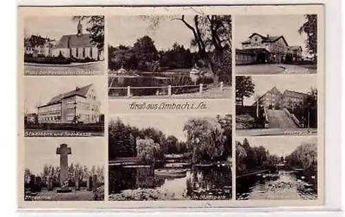 37857 Mehrbild Ak Gruß aus Limbach in Sachsen um 1940