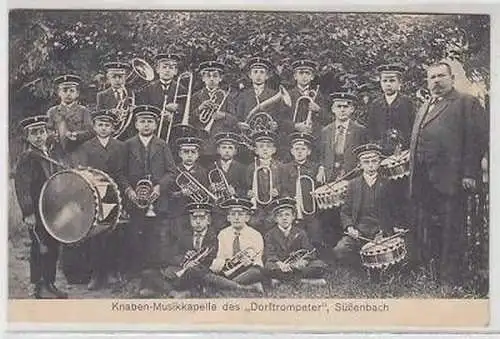 15969 Ak Süßenbach Knaben Musikkapelle um 1915