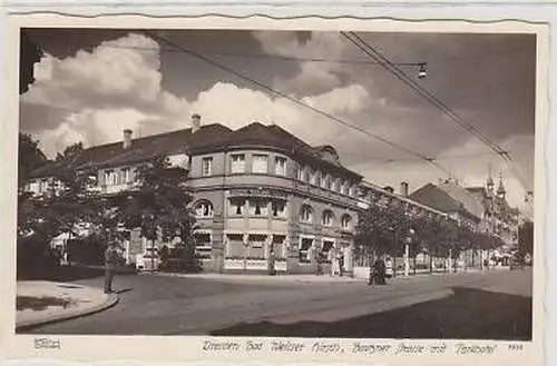 43718 Ak Dresden Bautzner Landstraße mit Parkhotel 1940