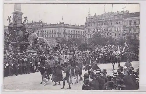 71563 Ak Historischer Festzug zur Universitäts Jubelfeier in Leipzig 1909, Nr.3