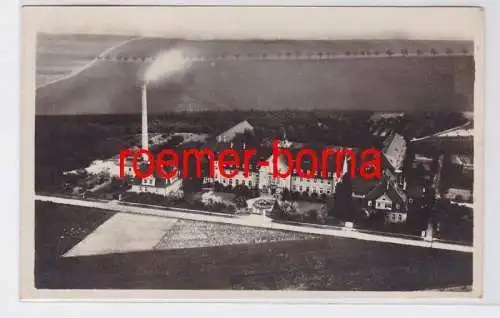 81830 Foto Ak Bergmannswohl Schkeuditz Prov. Sachsen Flieger-Aufnahme 1928