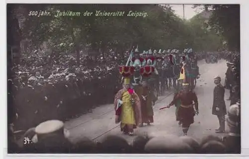 82948 teilkolorierte AK 500 jähriges Jubiläum der Universität Leipzig 1909