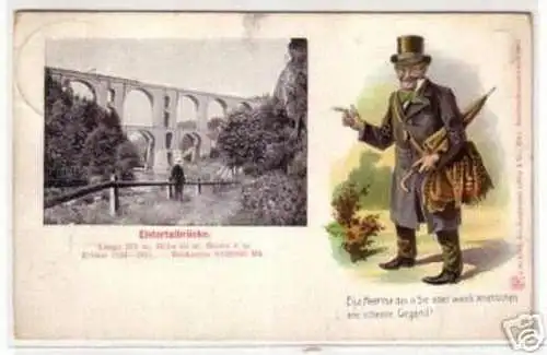 07570 Ak Elstertalbrücke im Vogtland 1907