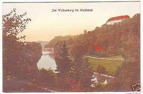 09784 Ak Die Wolkenburg im Muldental um 1920