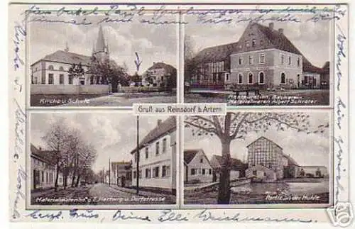 06986 Mehrbild-Ak Gruß aus Reinsdorf b. Artern 1951