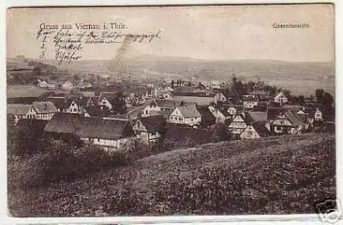 11251 Ak Gruß aus Viernau in Thür. Gesamtansicht 1909