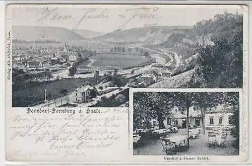 44464 Ak Dorndorf Dornburg an der Saale Gasthof 1902