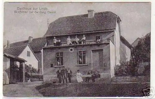 15022 Ak Wichmar bei Camburg Saale Gasthaus um 1920