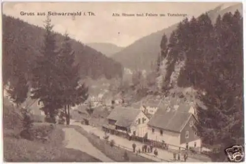 17692 Ak Gruß aus Schwarzwald i. Th. Alte Strasse 1910