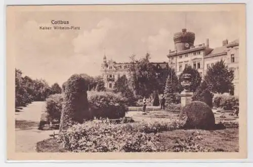 98431 Feldpost Ak Cottbus - Blick auf den Kaiser-Wilhelm-Platz 1918