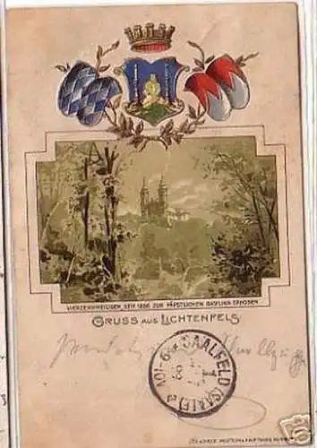 18064 Präge Ak Gruss aus Lichtenfels 1899