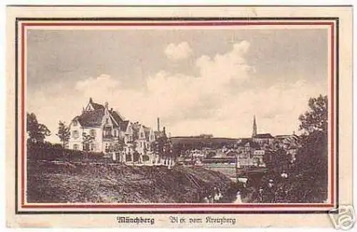 10925 Ak Münchberg Blick vom Kreuzberg 1915