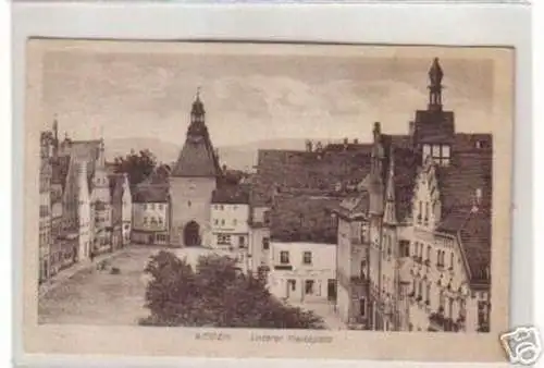 06168 Ak Weiden Unterer Marktplatz 1923