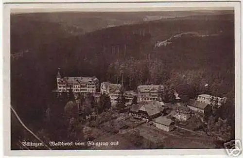 07901 Ak Villingen Waldhotel vom Flugzeug aus 1936