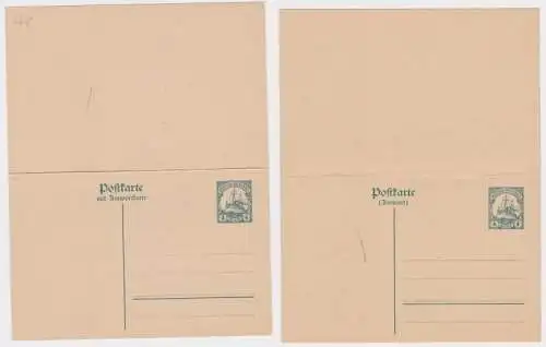 97917 DR Ganzsachen Postkarte P20 Deutsche Kolonie Deutsch Ostafrika 4 Heller