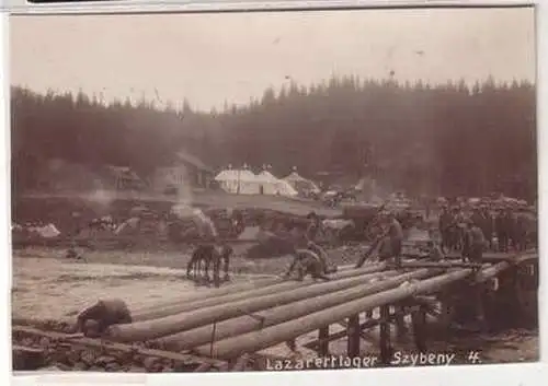 52541 Foto Lazarettlager Szybeny in Rumänien 1. Weltkrieg um 1915