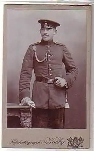 16863 altes Kabinettfoto Soldat Plauen um 1915