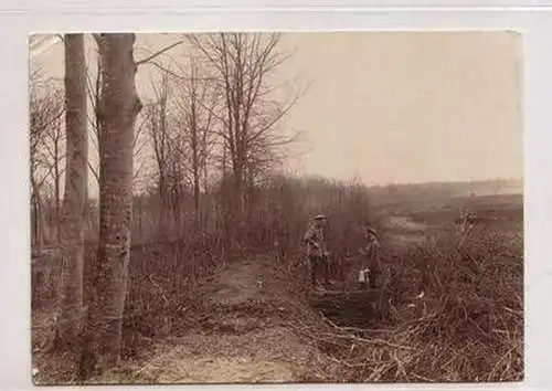 42441 Foto deutsche Soldaten franz. Stellung 1. Weltkrieg