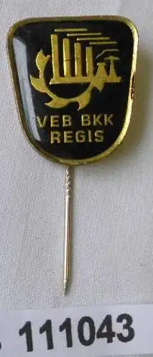 seltene DDR Anstecknadel VEB BKK Braunkohlenkombinat Regis (111043)