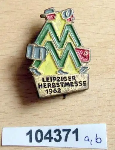 seltenes DDR Abzeichen Leipziger Herbstmesse 1962 für Ausländer