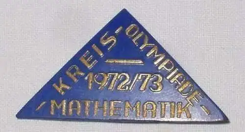 DDR Abzeichen Kreis Olympiade Mathematik 1972/73