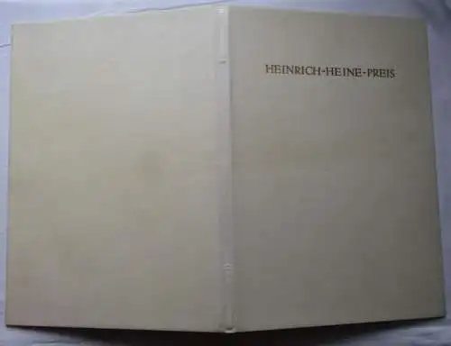 DDR Urkunde Heinrich-Heine-Preis 1989 Ministerium für Kultur Bartel 32 (155510)