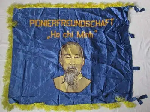 Seltene DDR Fahne Pionierfreundschaft 'Ho Chi Minh' (109293)