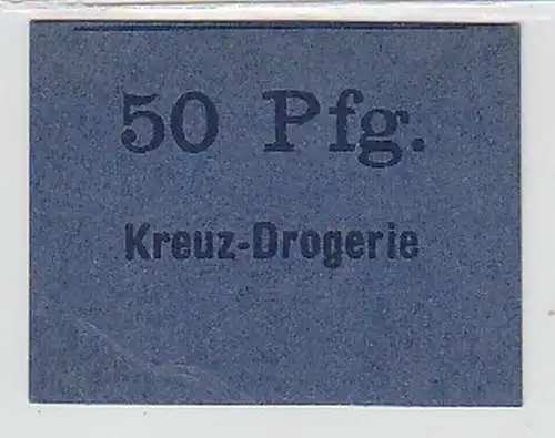 50 Pfennig Banknote Notgeld Gerbstedt Kreuz Drogerie o.D. (1918)