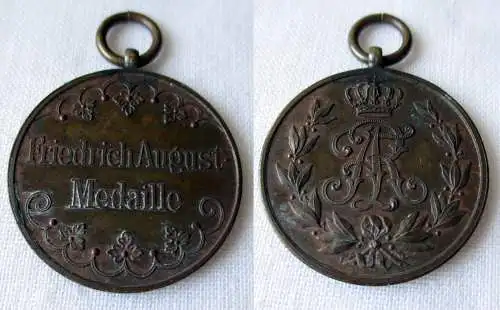 Sachsen Friedrich August Medaille Bronze (164845)