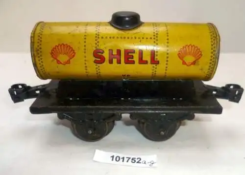 Modelleisenbahn Spur 0 KB Karl Bub Shell Tankwagen aus Blech