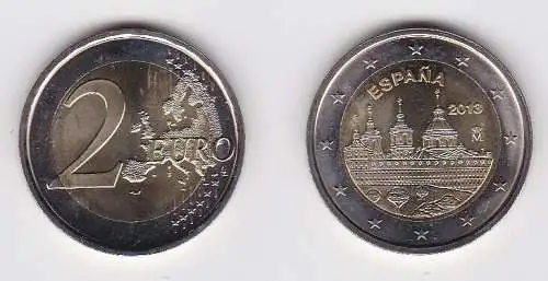 2 Euro Gedenkmünze Spanien 2013 Real Sitio de San Lorenzo de El Escorial(139990)