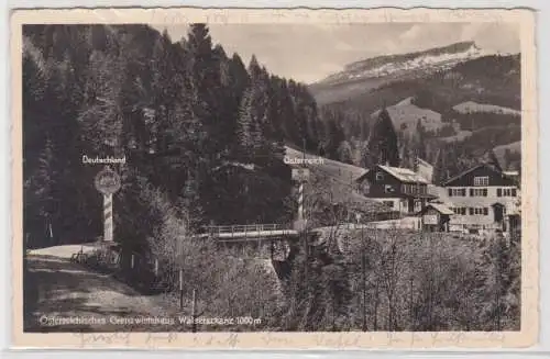 81867 Ak Österreichisches Grenzwirtshaus Walserschanz 1000 m 1937