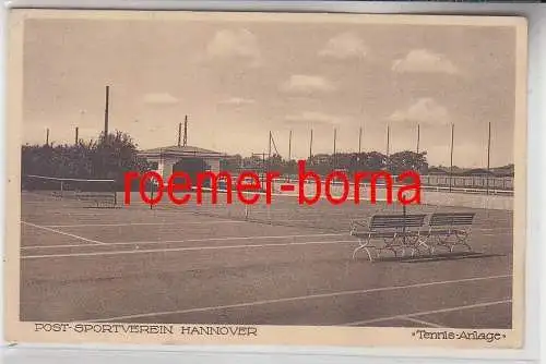 77947 Ak Post Sportverein Hannover Tennis-Anlage 1931