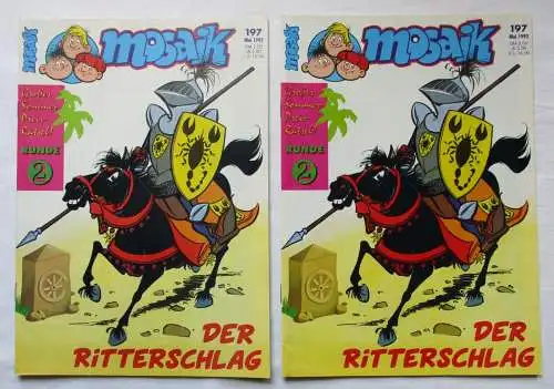 Mosaik Abrafaxe Nummer 197/1992 FEHLDRUCK !!! Papiervariante (105329)