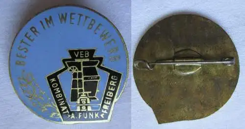 DDR Bester im Wettbewerb VEB Kombinat A. Funk Freiberg Auszeichnung (131350)