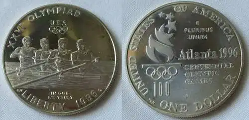 1 Dollar Silber Münze USA Olympiade 1996 Atlanta 1996 P (118265)