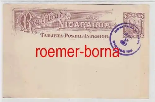 74942 seltene Ganzsachen Postkarte Nicaragua 4 Centavos 1911