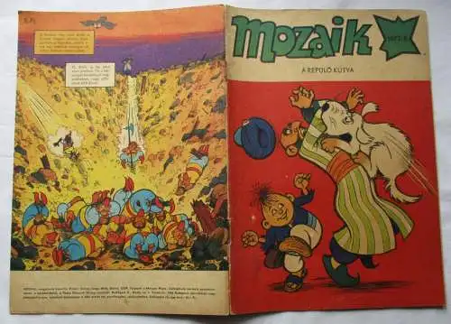 MOZAIK Mosaik Abrafaxe 1977/5 EXPORT UNGARN "A REPÜLÖ KUTYA" RAR (119865)