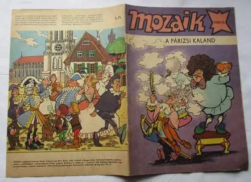 MOZAIK Mosaik Abrafaxe 1980/8 EXPORT UNGARN "A Párizsi Kaland" RAR (114433)