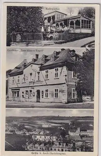 86478 Mehrbild Ak Grün bei Asch (Sudetengau) Gasthaus usw. 1940