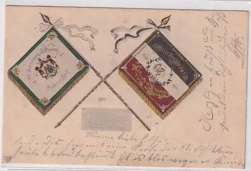 09168 Ak Militärverein ehemaliger 107er Leipzig und Umgebung 1900