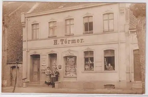 57717 Foto Ak Hecklingen Kolonialwarenladen H. Törmer 1925