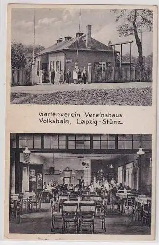 74364 Mehrbild Ak Leipzig Stünz Gartenverein Vereinshaus Volkshain 1933